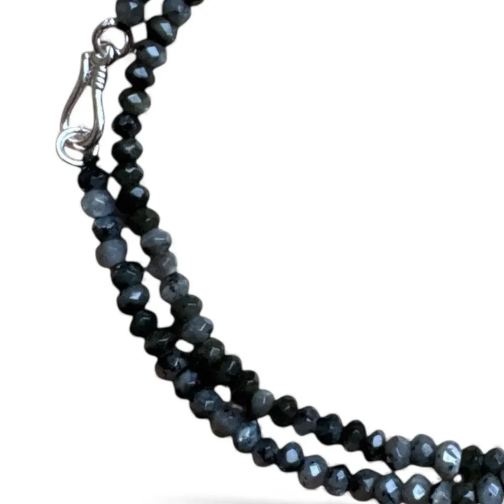 Gray Labradorite 4 mm Beaded Necklace - Picture 2 of 2